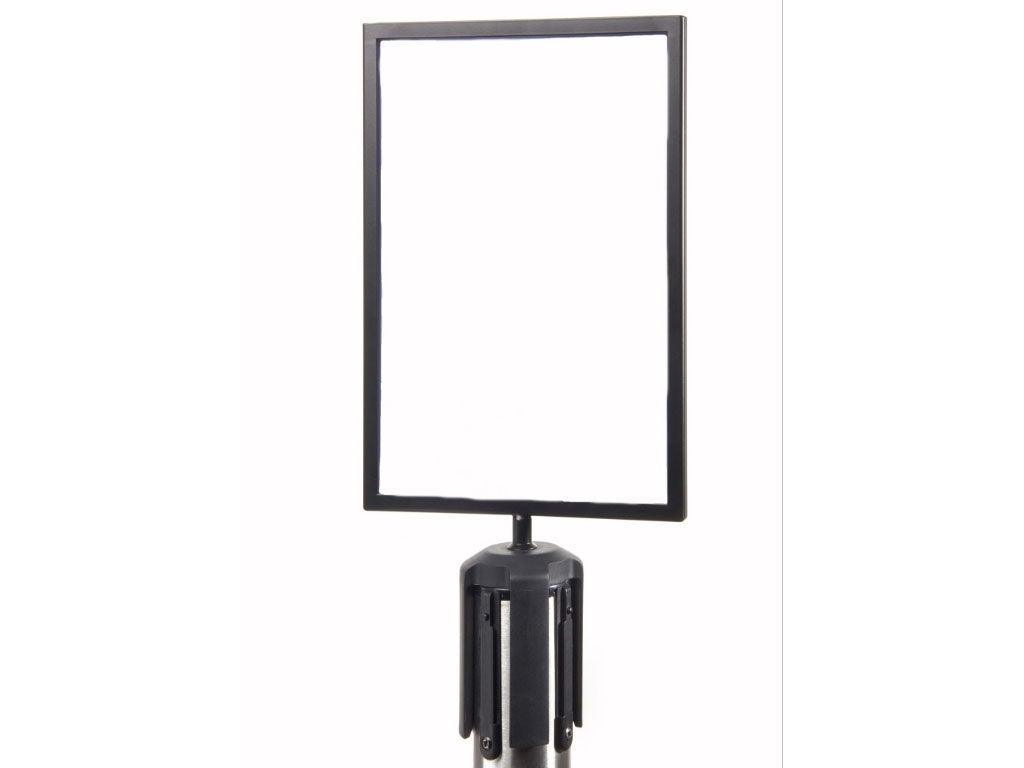 Skilteholder Sort A4 Stående - Backner ApS