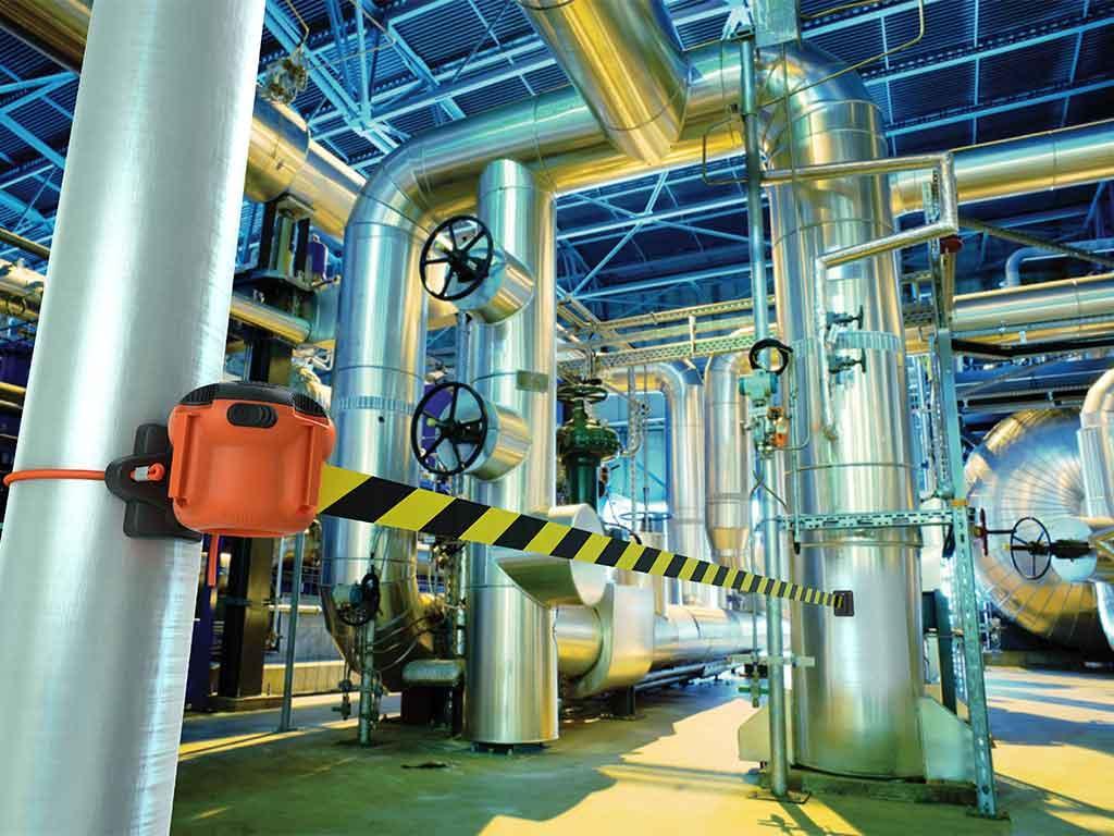 Skipper XS enhed Orange med gul/sort eller rød/hvid tape - Backner ApS