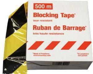 Markeringsstrimmel, Gul/sort, Ubrydelig - Backner ApS